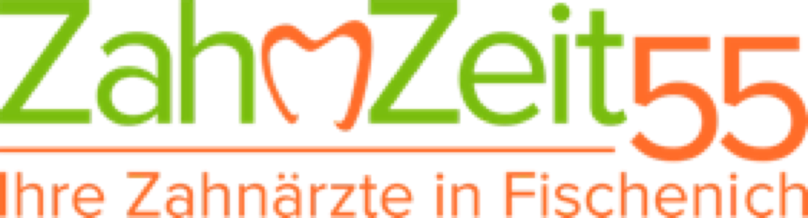 Logo von ZahnZeit55, Ihre Zahnärzte in Fischenisch, in orange und grün